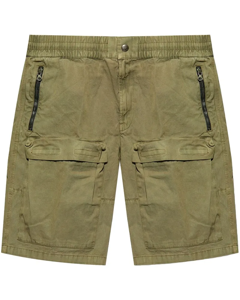 Diesel Halbhohe P-Beeck Cargo-Shorts - Grün Grün
