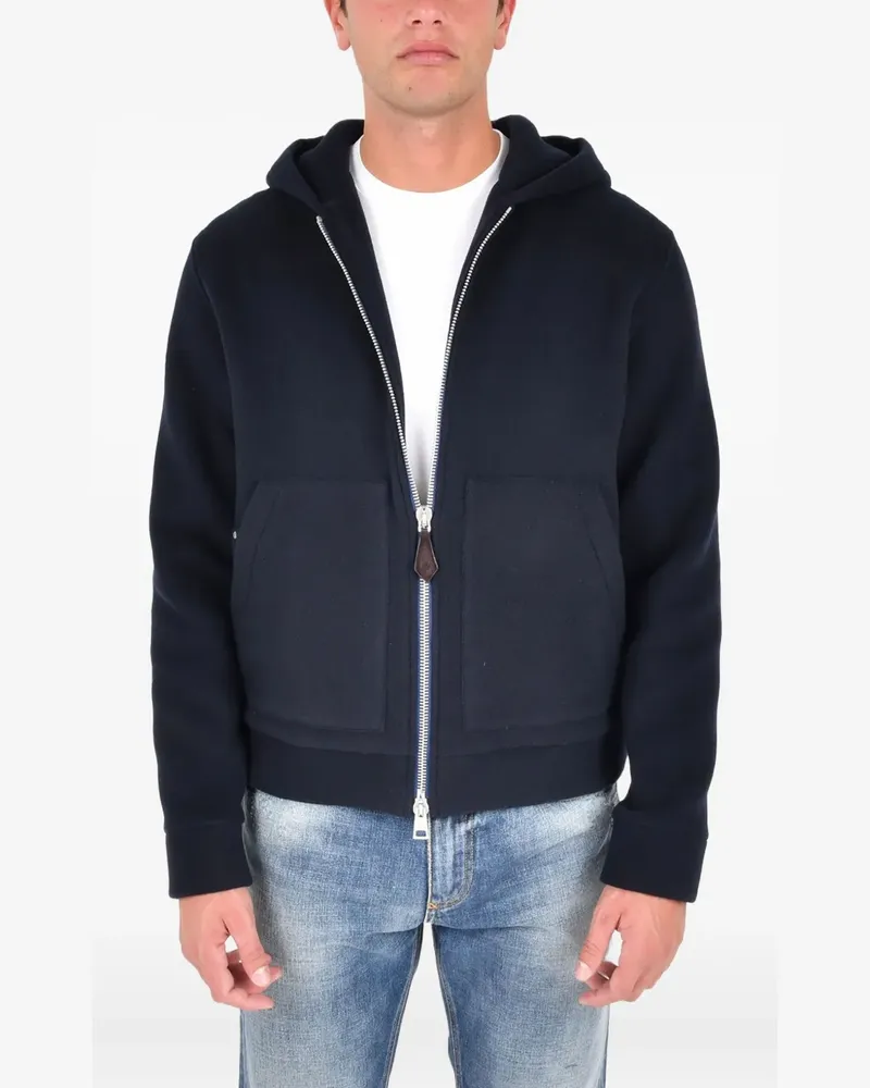 Jacob Cohën hooded zip-up jacket - Blau Blau