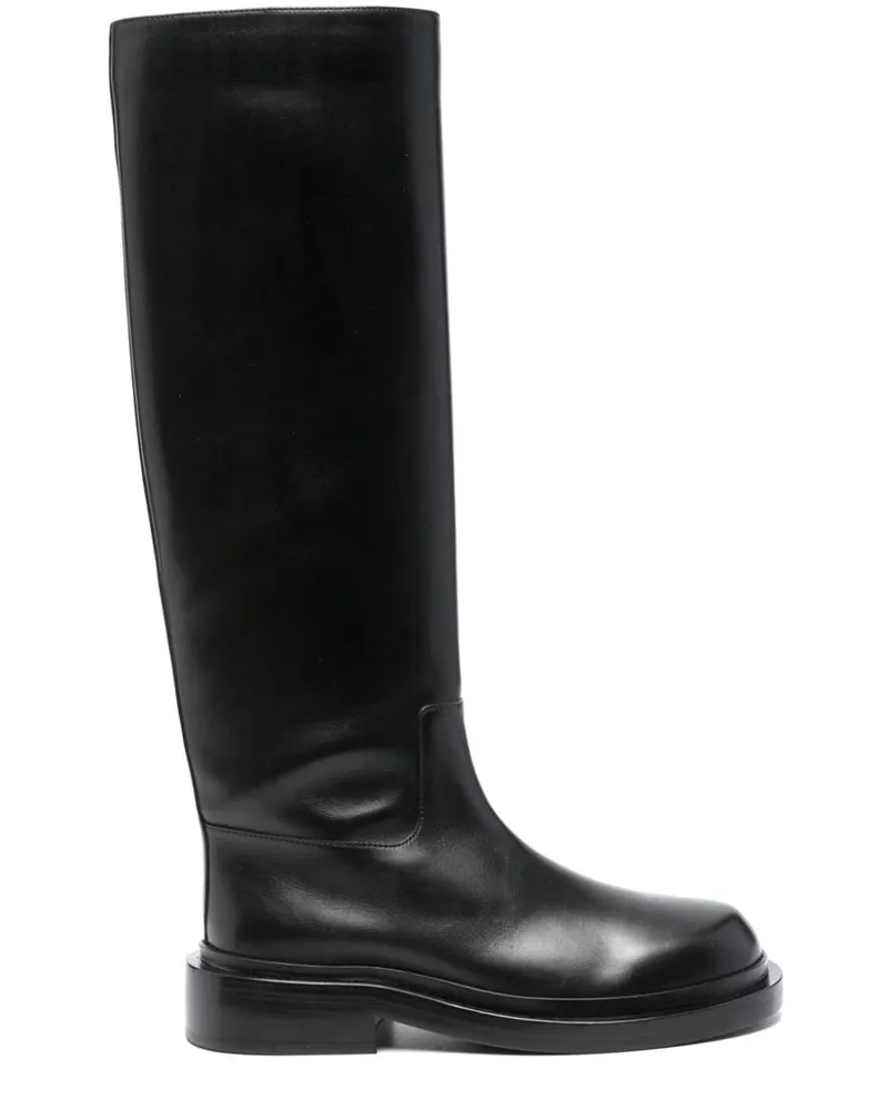 Jil Sander Kniehohe Stiefel - Schwarz Schwarz