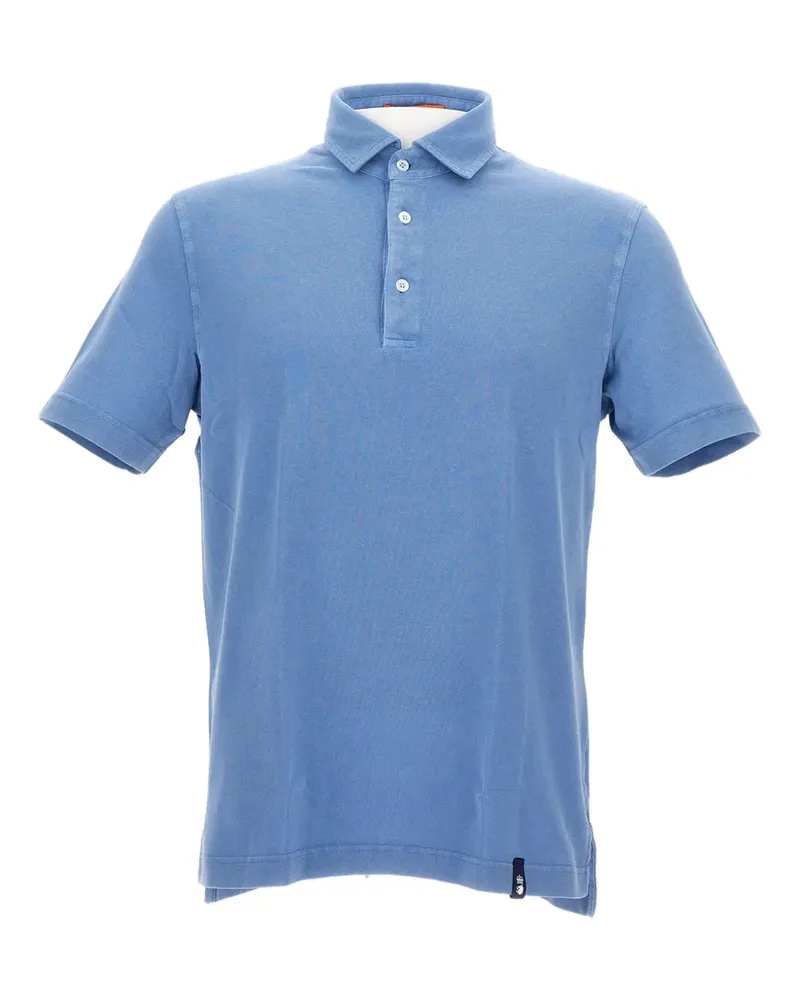 Drumohr  Klassisches Poloshirt - Blau Blau