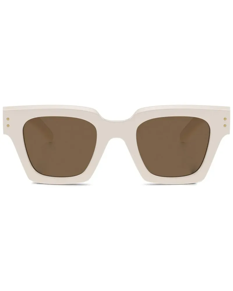 Dolce & Gabbana Sonnenbrille mit Logo-Print - Nude Nude