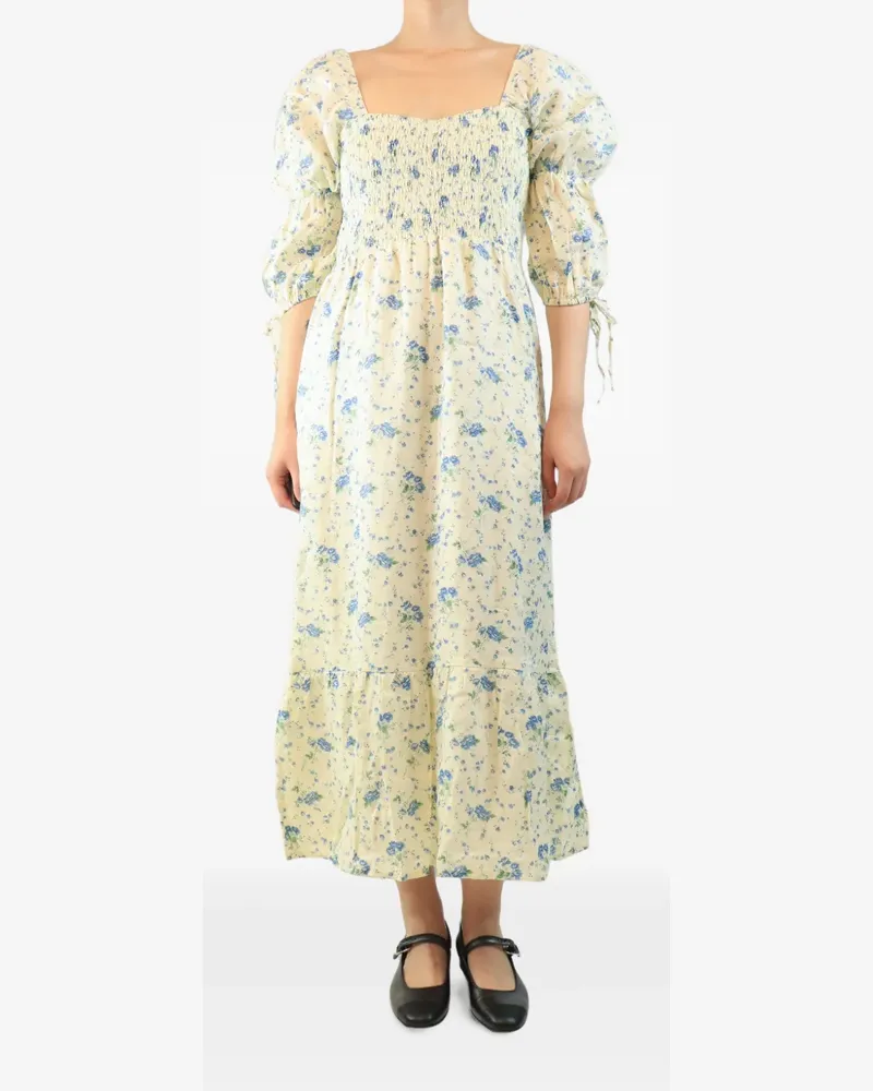 Faithfull The Brand floral-print midi dress - Nude Nude