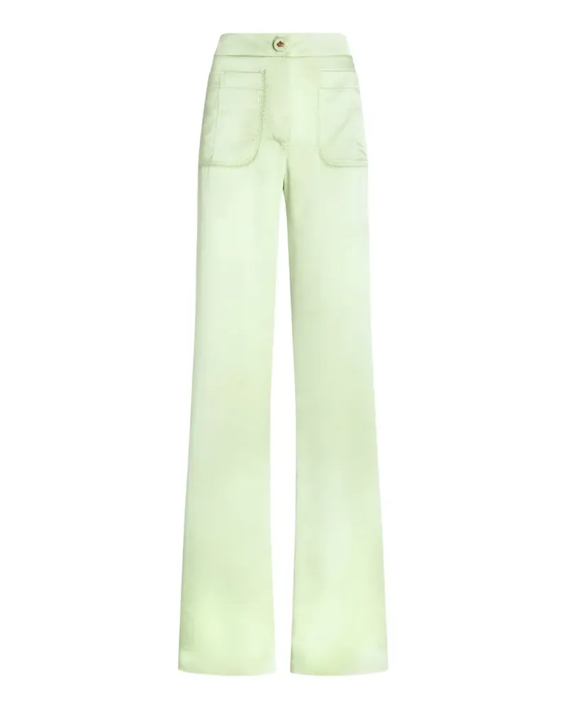 Genny patch-pocket trousers - Grün Grün