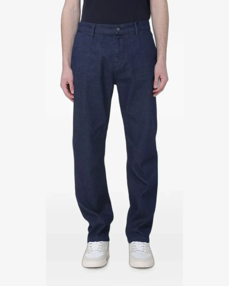 Brooksfield chino straight-leg trousers - Blau Blau