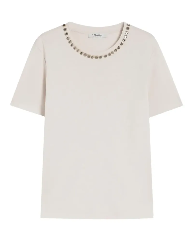Max Mara Max Mara beaded T-shirt - Nude Nude