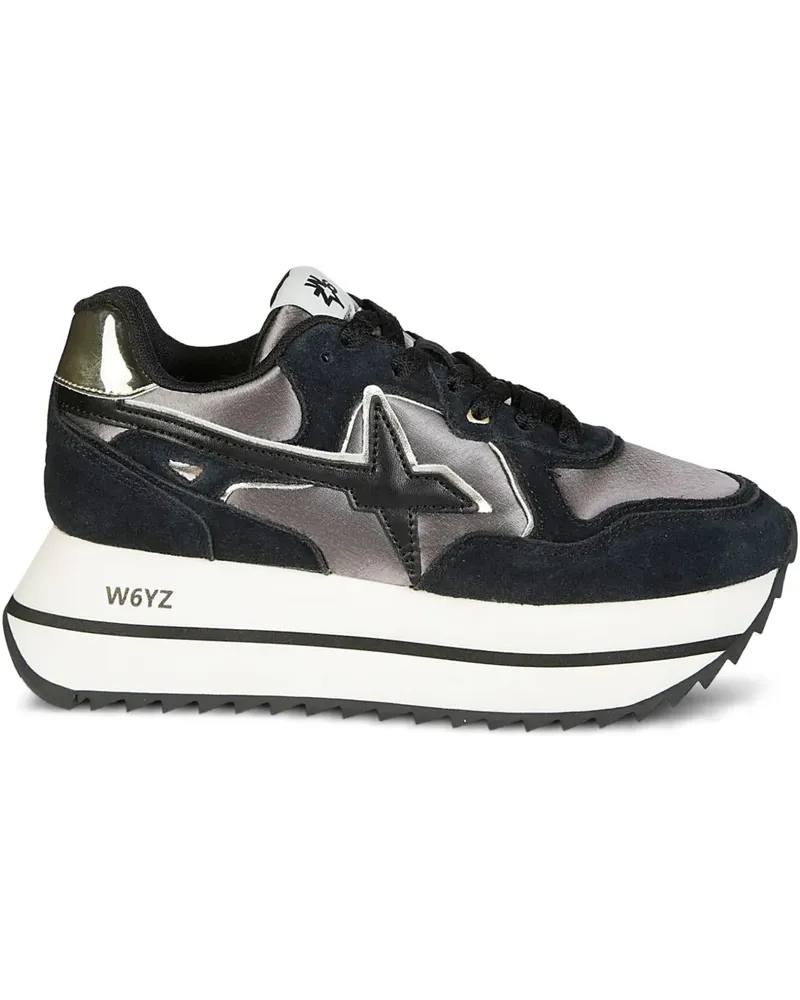 W6YZ Deva Plateau-Sneakers - Schwarz Schwarz