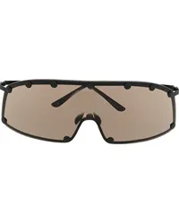 Rick Owens Performa Shielding Oversized-Sonnenbrille Schwarz