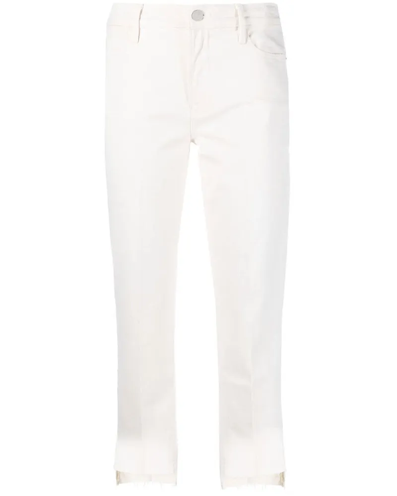 Frame Denim Hoch geschnittene Cropped-Jeans - Nude Nude