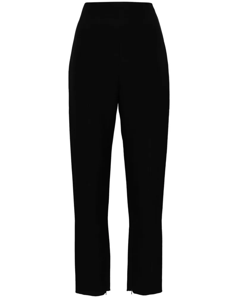 KHAITE Lenn Zigarettenhose mit hohem Bund - Schwarz Schwarz