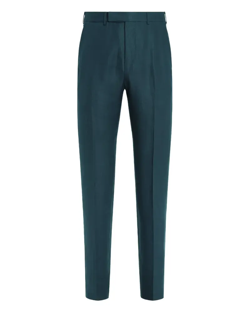 Ermenegildo Zegna Klassische Leinenhose - Blau Blau