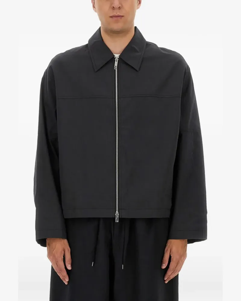 Studio Nicholson Fola zip cotton jacket - Grau Grau