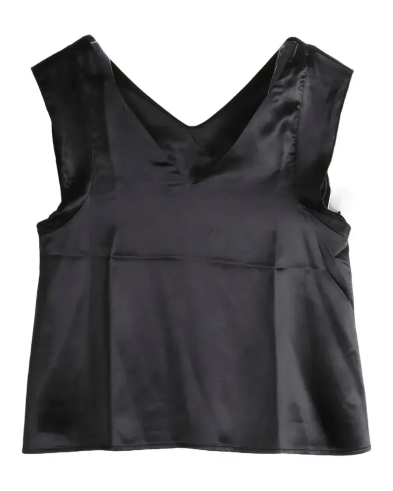 Baserange V-neck top - Schwarz Schwarz