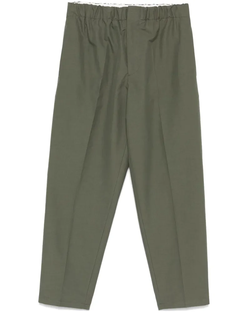 Jil Sander Hose mit Tapered-Bein - Grün Grün