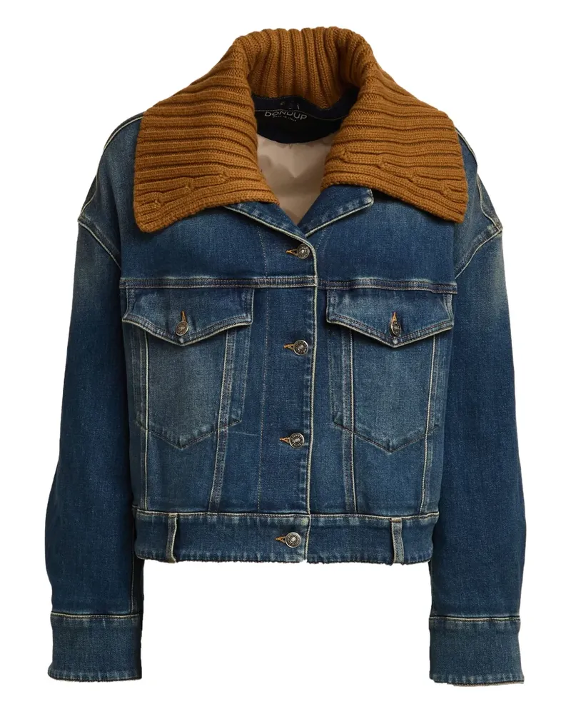 Dondup contrast collar denim jacket - Blau Blau