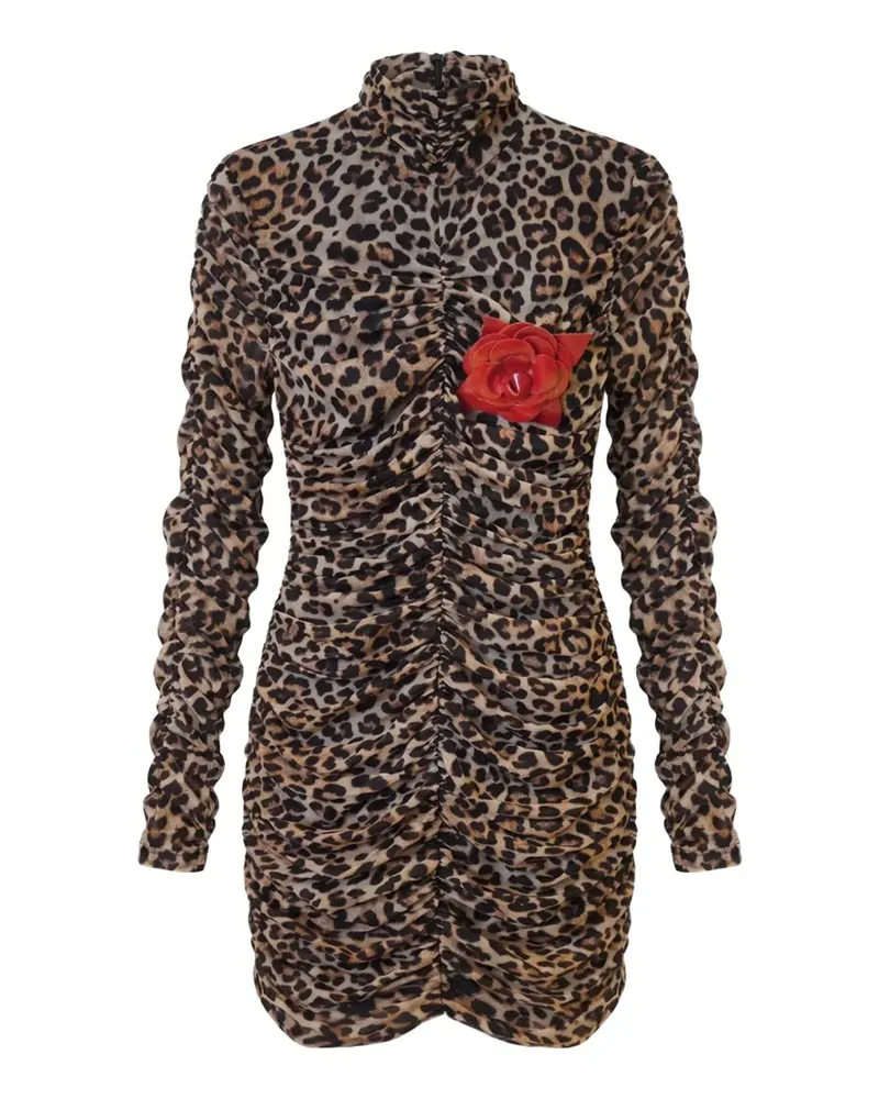 Blumarine Kleid mit Leopardenprint - Braun Braun