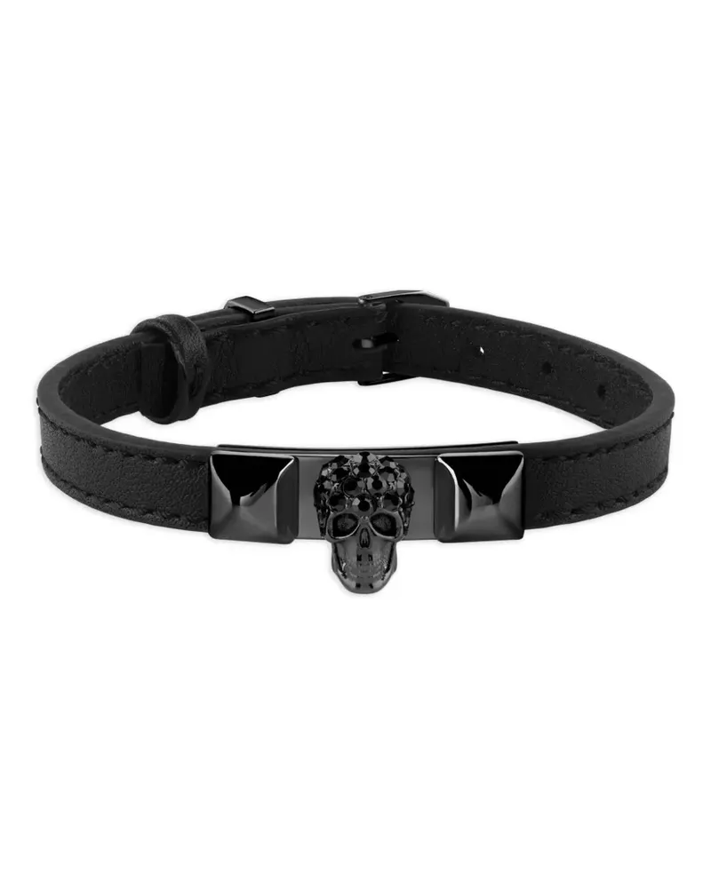 Philipp Plein Armband aus Leder - Schwarz Schwarz