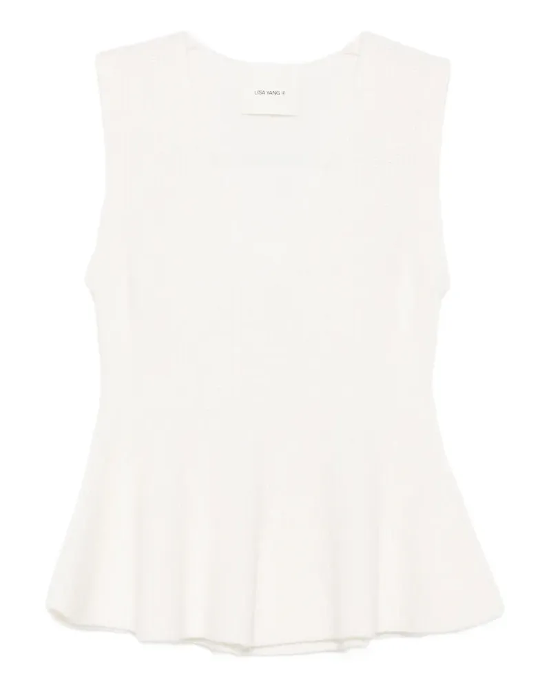 Lisa Yang Milia vest - Weiß Weiß