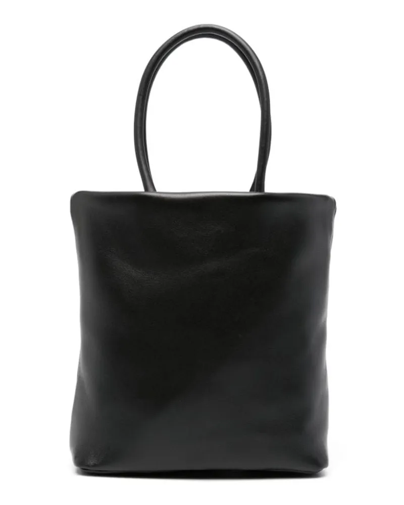 Fabiana Filippi Mini-Tasche aus glattem Leder Schwarz