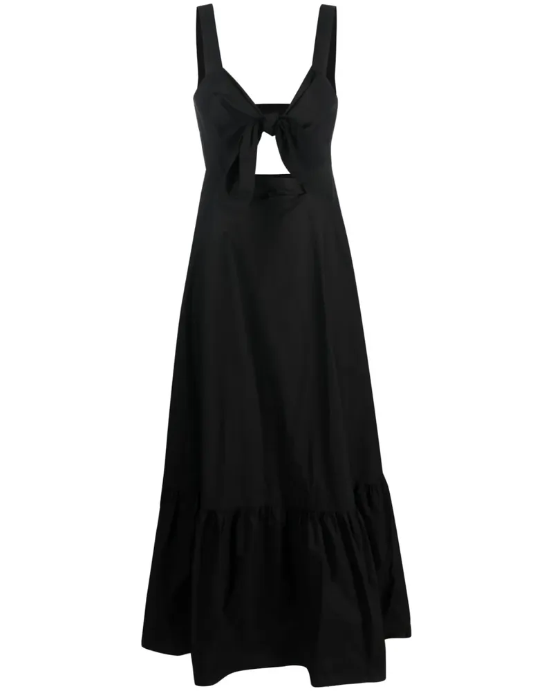 La DoubleJ Peek-a-Boo Maxikleid - Schwarz Schwarz