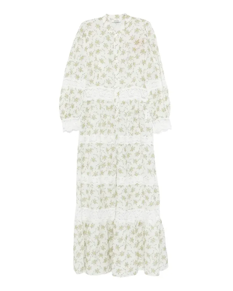 Sandro Aurelia Maxikleid aus Blumenspitze - Weiß Weiß