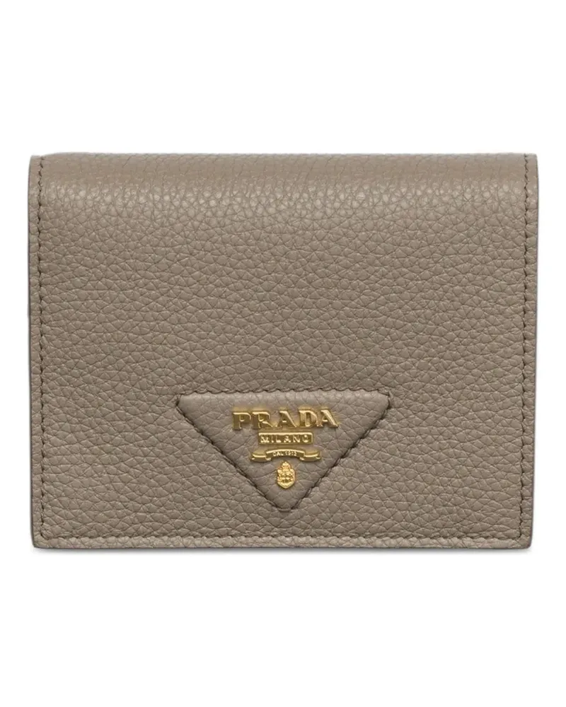 Prada Kleines Portemonnaie mit Logo - Nude Nude