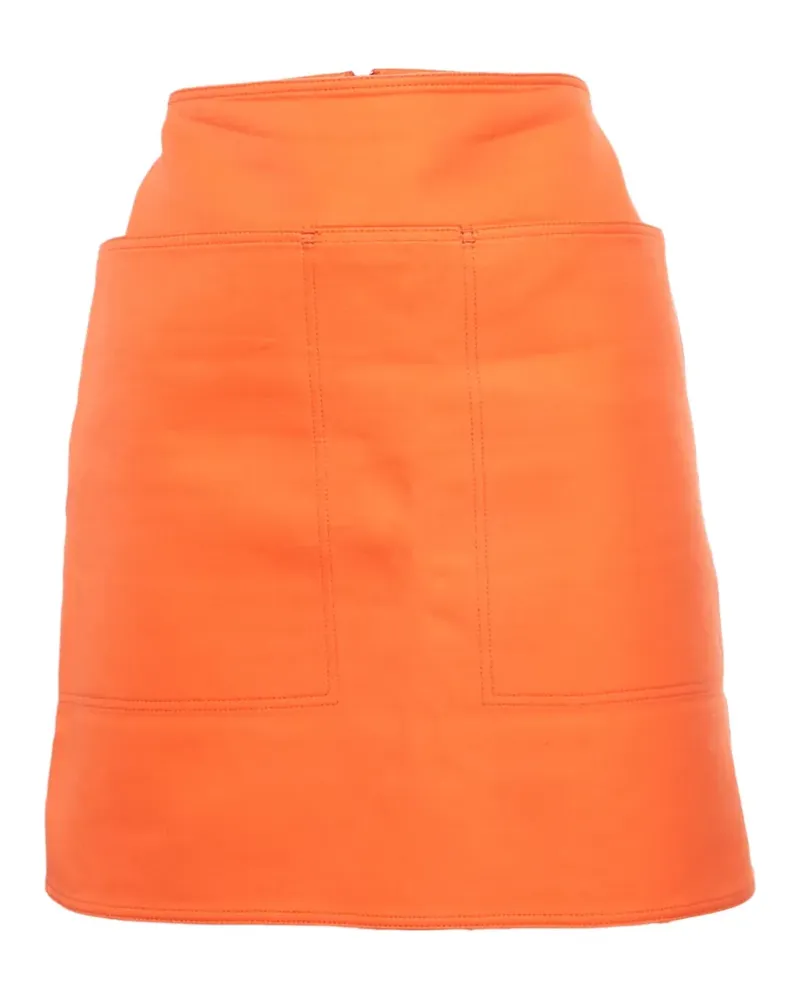 Max Mara zip-up mini skirt - Orange Orange