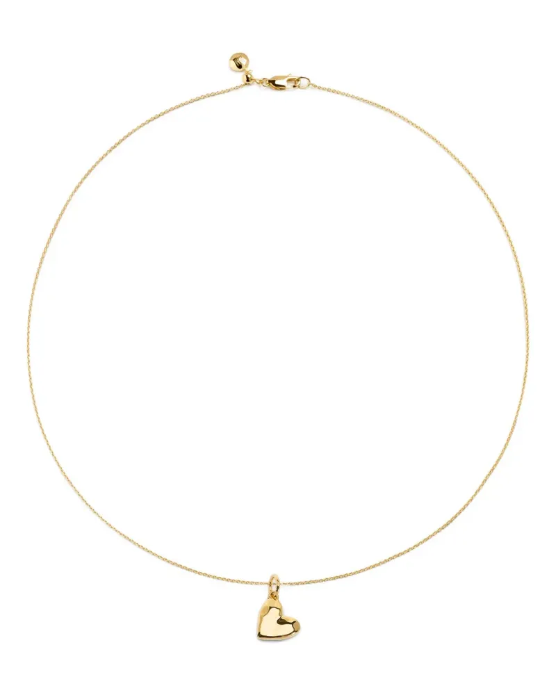 Monica Vinader 18kt Halskette aus Gold-Vermeil mit Herz-Anhänger Gold