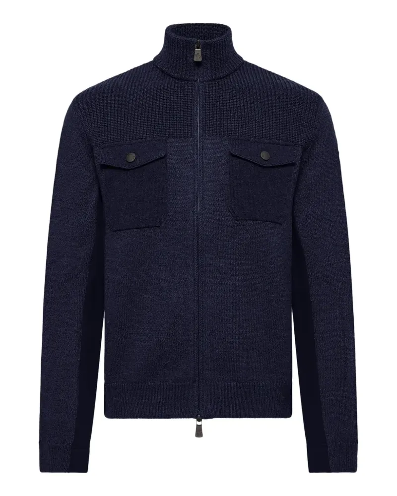 Moncler Pullover mit Einsätzen - Blau Blau