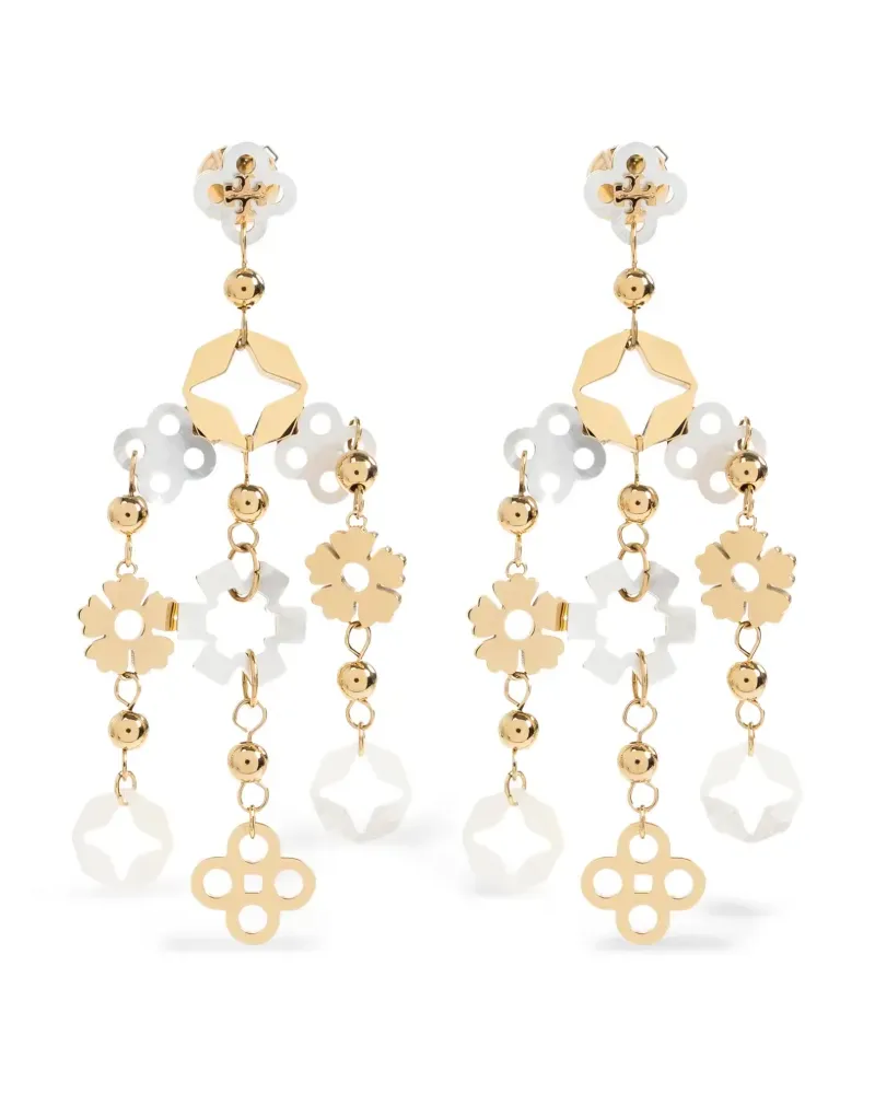 Tory Burch Ohrringe mit Blumenmotiv - Gold Gold