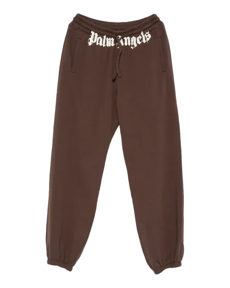 Palm Angels logo-print track pants - Braun Braun