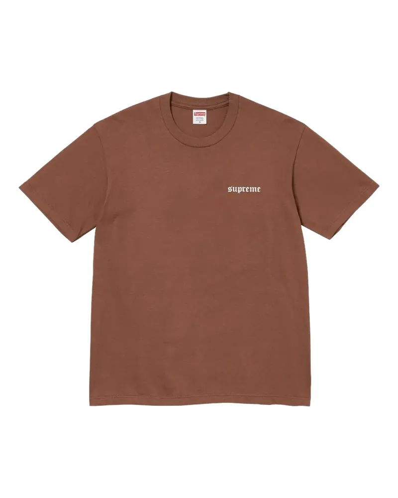 Supreme Being T-Shirt mit Logo-Print - Braun Braun