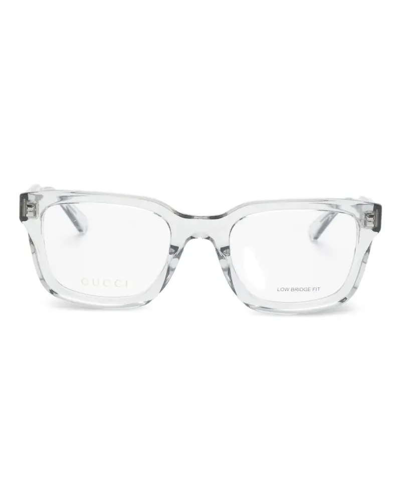 Gucci Brille mit eckigem Gestell - Grau Grau