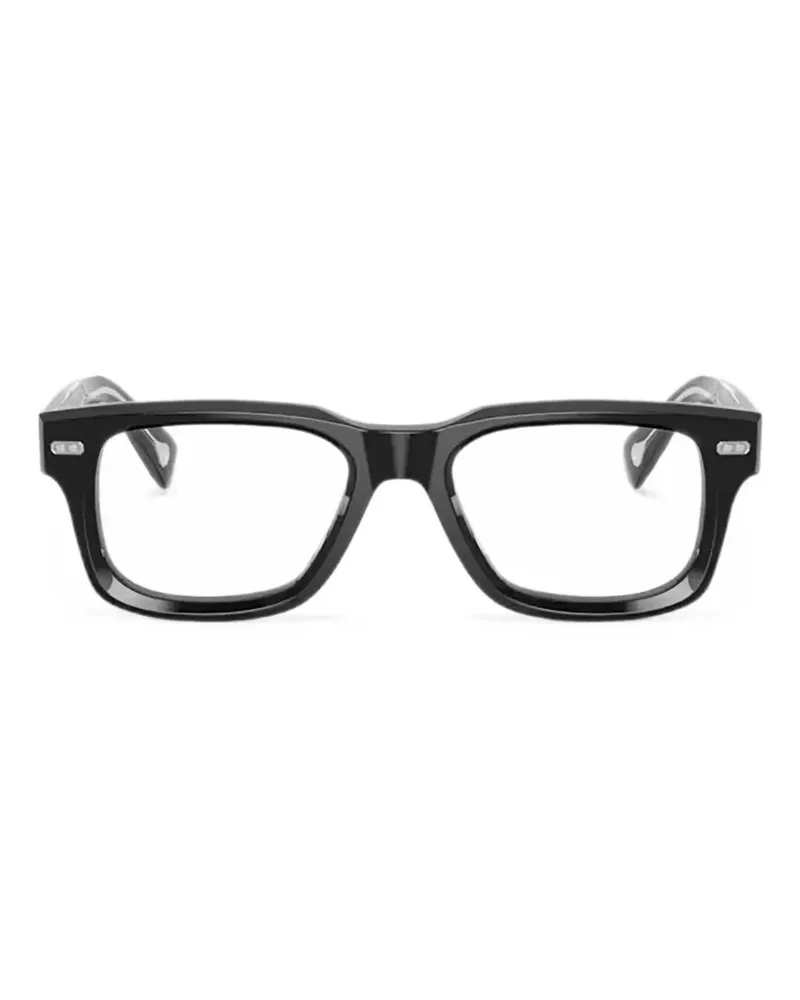 Brunello Cucinelli Brille mit eckigem Gestell - Schwarz Schwarz