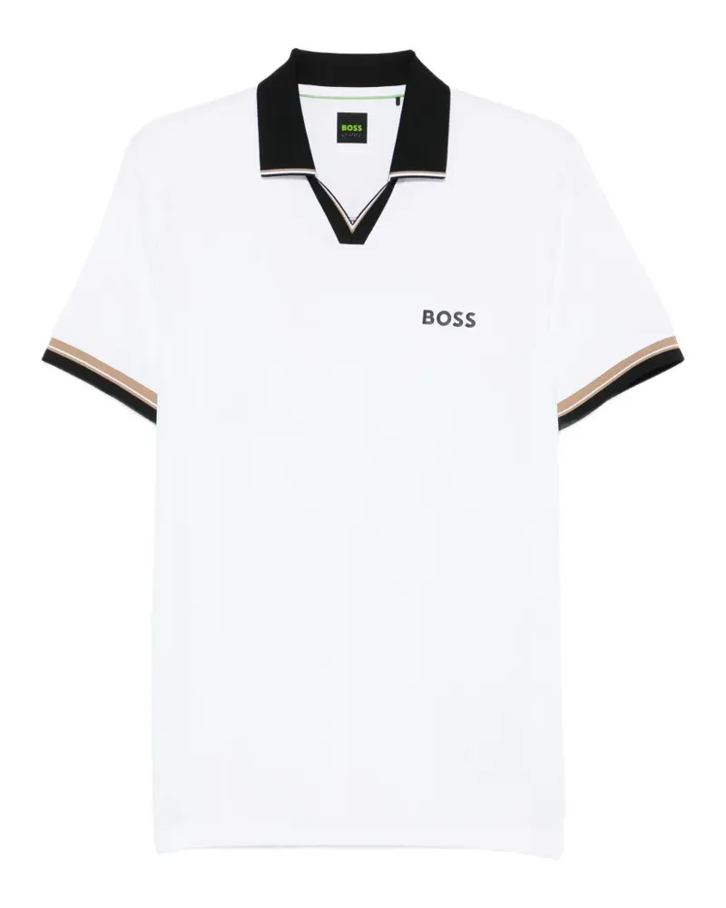 HUGO BOSS V-neck trim T-shirt - Weiß Weiß