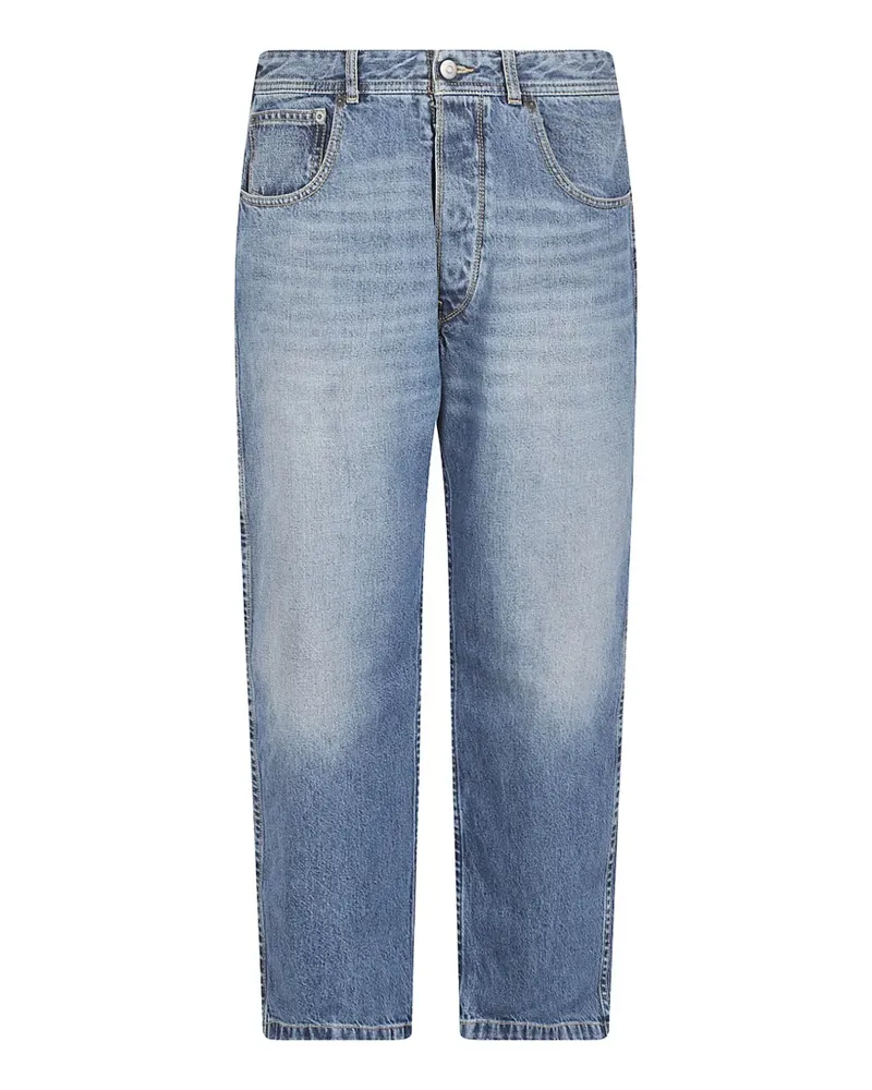 Maison Margiela buckle-detail straight-leg jeans - Blau Blau