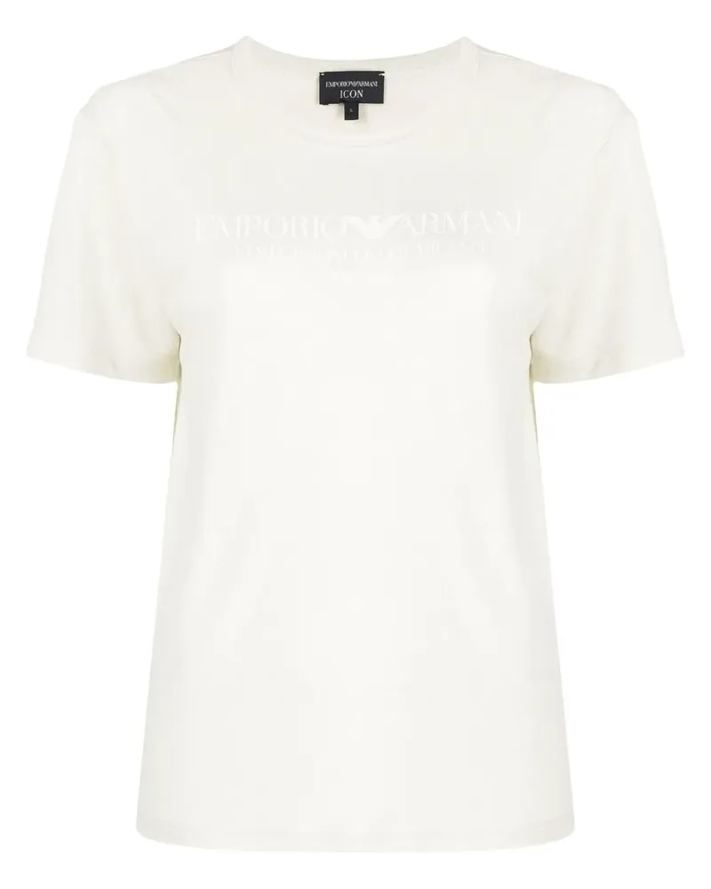 Emporio Armani T-Shirt mit Print - Nude Nude