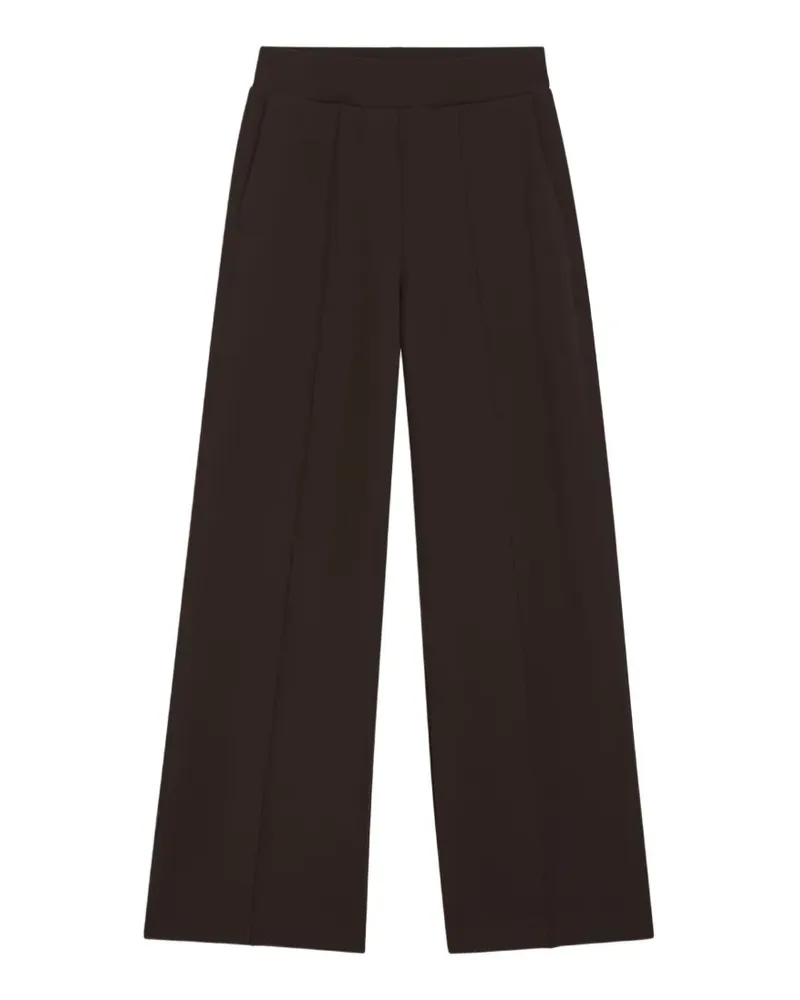 HUGO BOSS Weite Hose mit lockerem Schnitt und Double B-Logo - Braun Braun