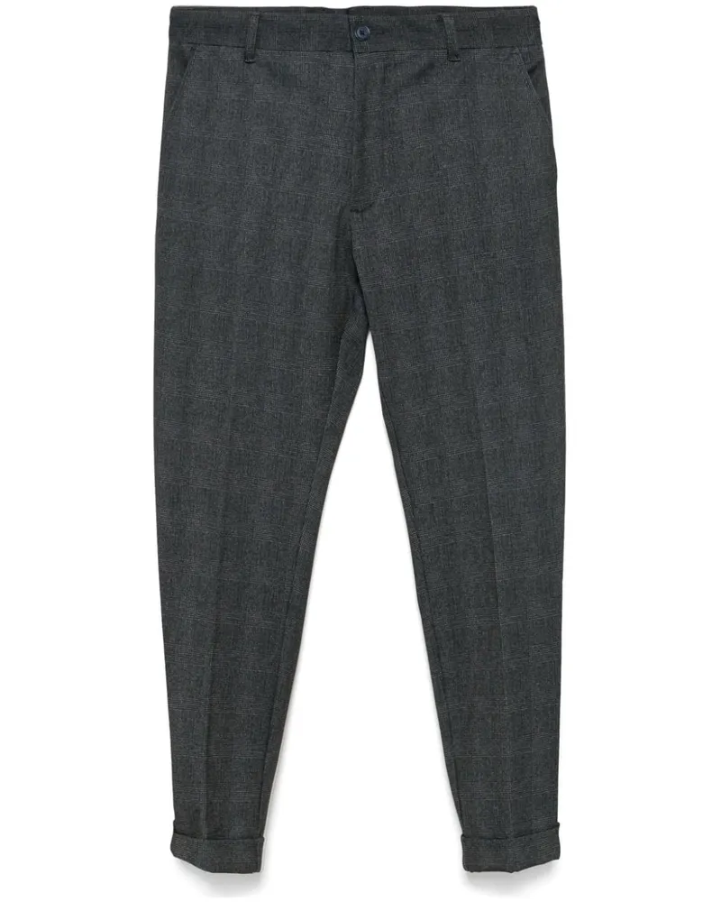 HUGO BOSS Karierte Hose - Schwarz Schwarz