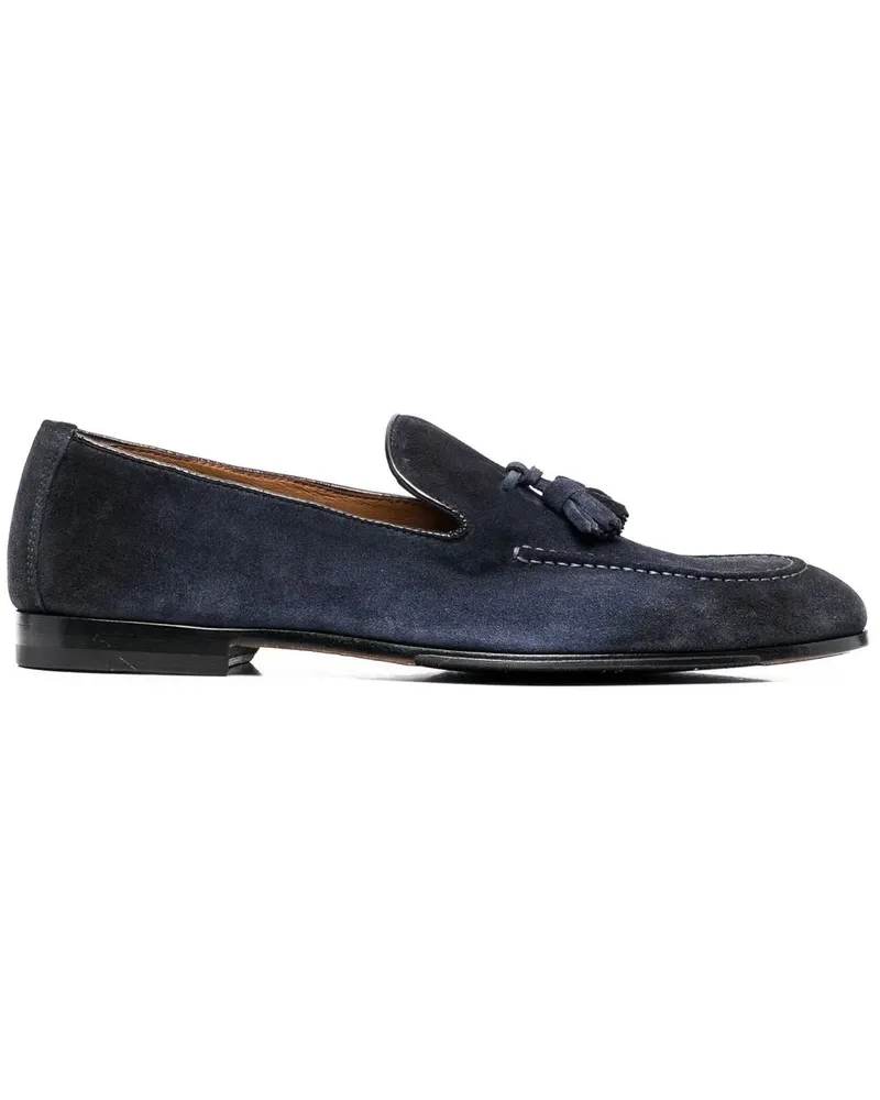 Doucal´s Loafer aus Wildleder mit Quasten - Blau Blau