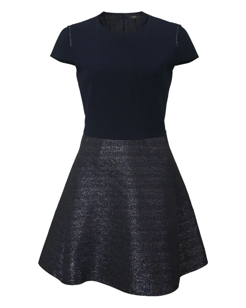 Maje Kurzärmeliges Granaig Minikleid - Blau Blau