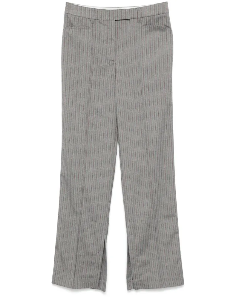REMAIN Hose mit Fischgrätenmuster - Grau Grau