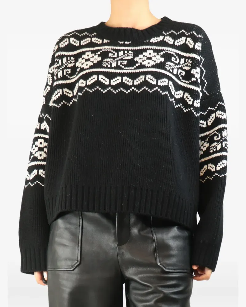 Róhe Fair-Isle sweater - Schwarz Schwarz