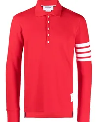 Thom Browne Poloshirt mit Streifen Rot