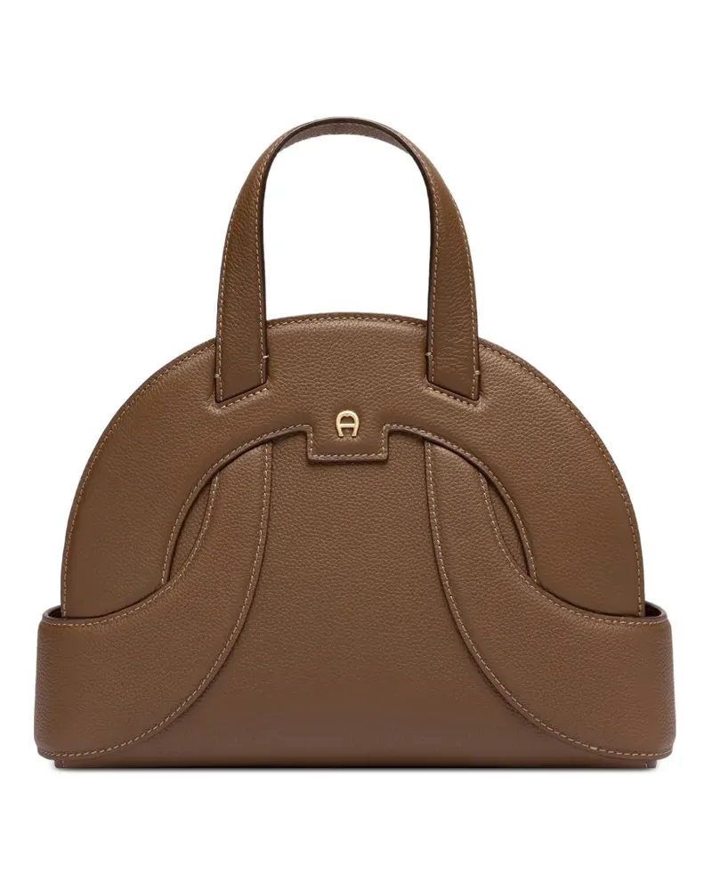 Aigner Mittelgroßer Sellina Tote Bag mit Logo - Braun Braun