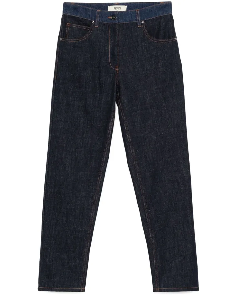 Fendi Zweifarbige Jeans - Blau Blau