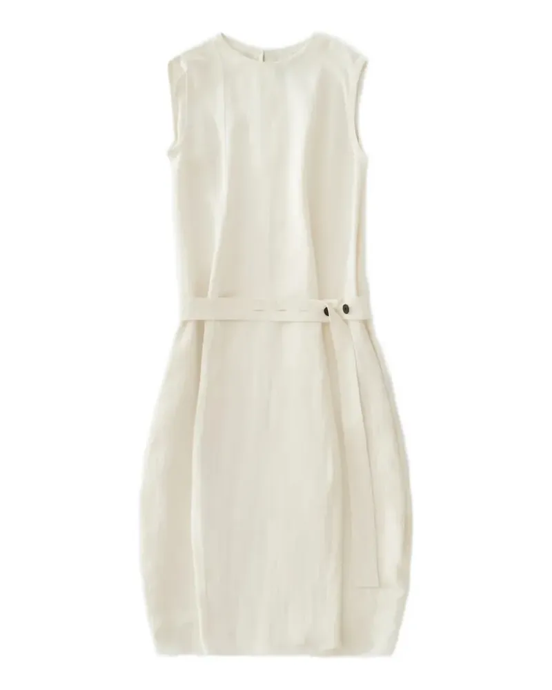 Studio Nicholson Wold belted midi dress - Weiß Weiß