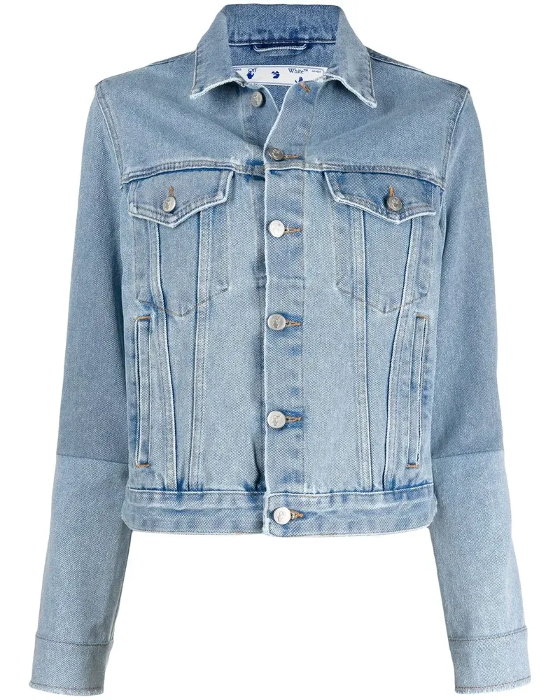 OFF-WHITE Geknöpfte Jeansjacke - Blau Blau