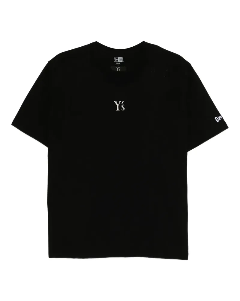 Yohji Yamamoto x New Era T-Shirt mit Logo-Print - Schwarz Schwarz