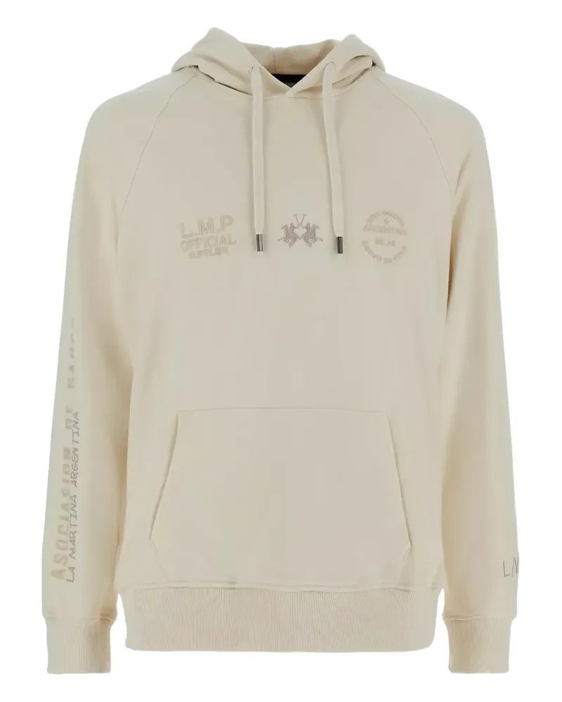 La Martina Buck Hoodie mit Kordelzug - Nude Nude