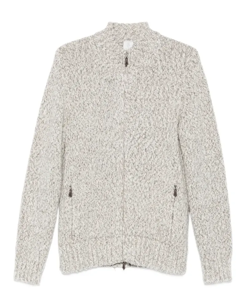 Eleventy Cardigan mit Reißverschluss - Braun Braun